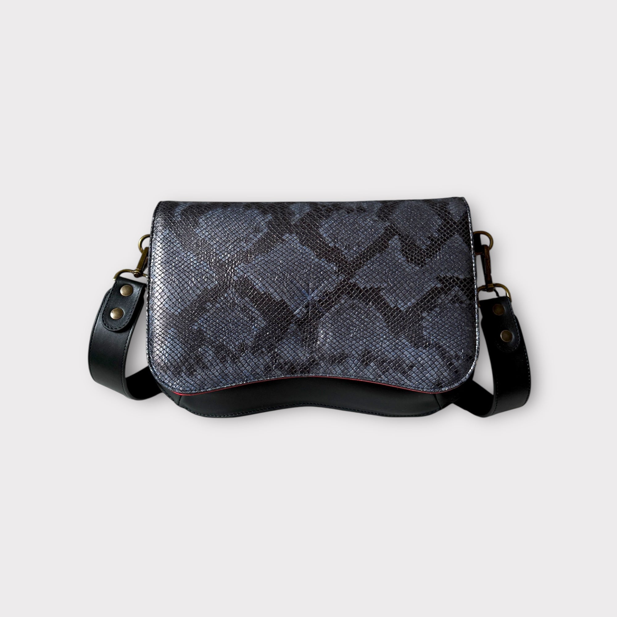 SAC BABY DOUBLE NOIR PYTH GRIS/NOIR