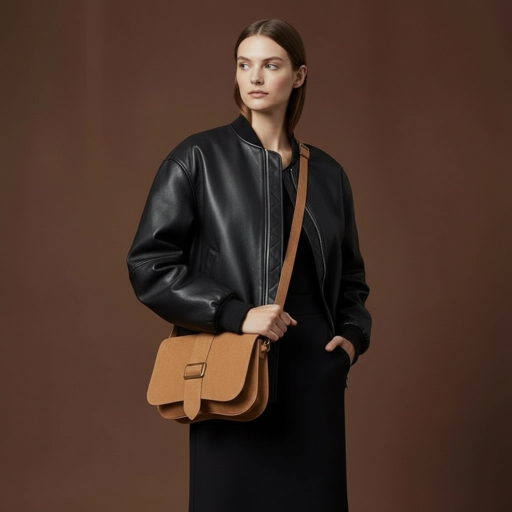 SAC BABY DOUBLE THARA NUBUCK CAMEL