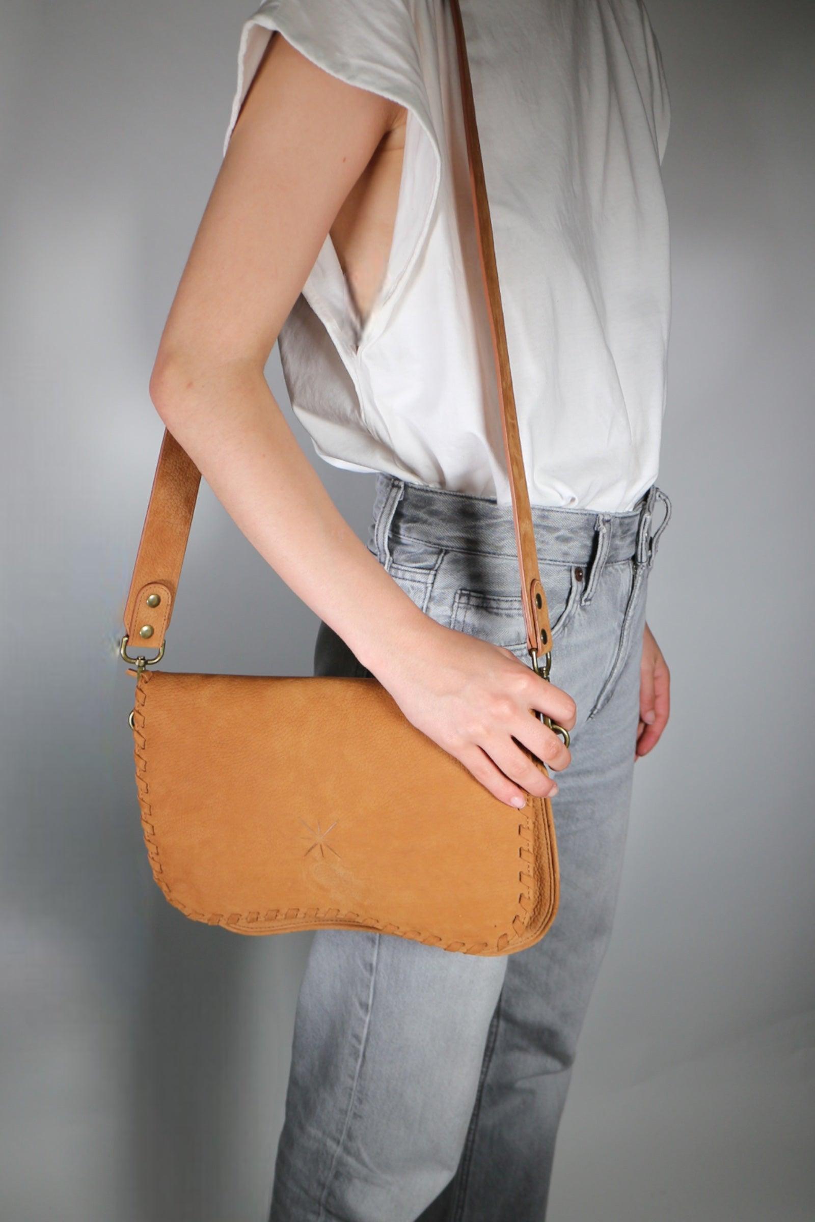 BABY TRESSA FLAP NUBUCK CAMEL