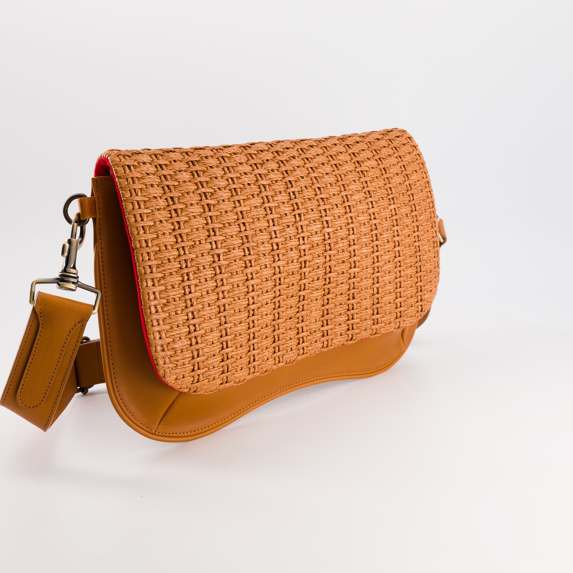 SAC STAR CORDA CUIR CAMEL