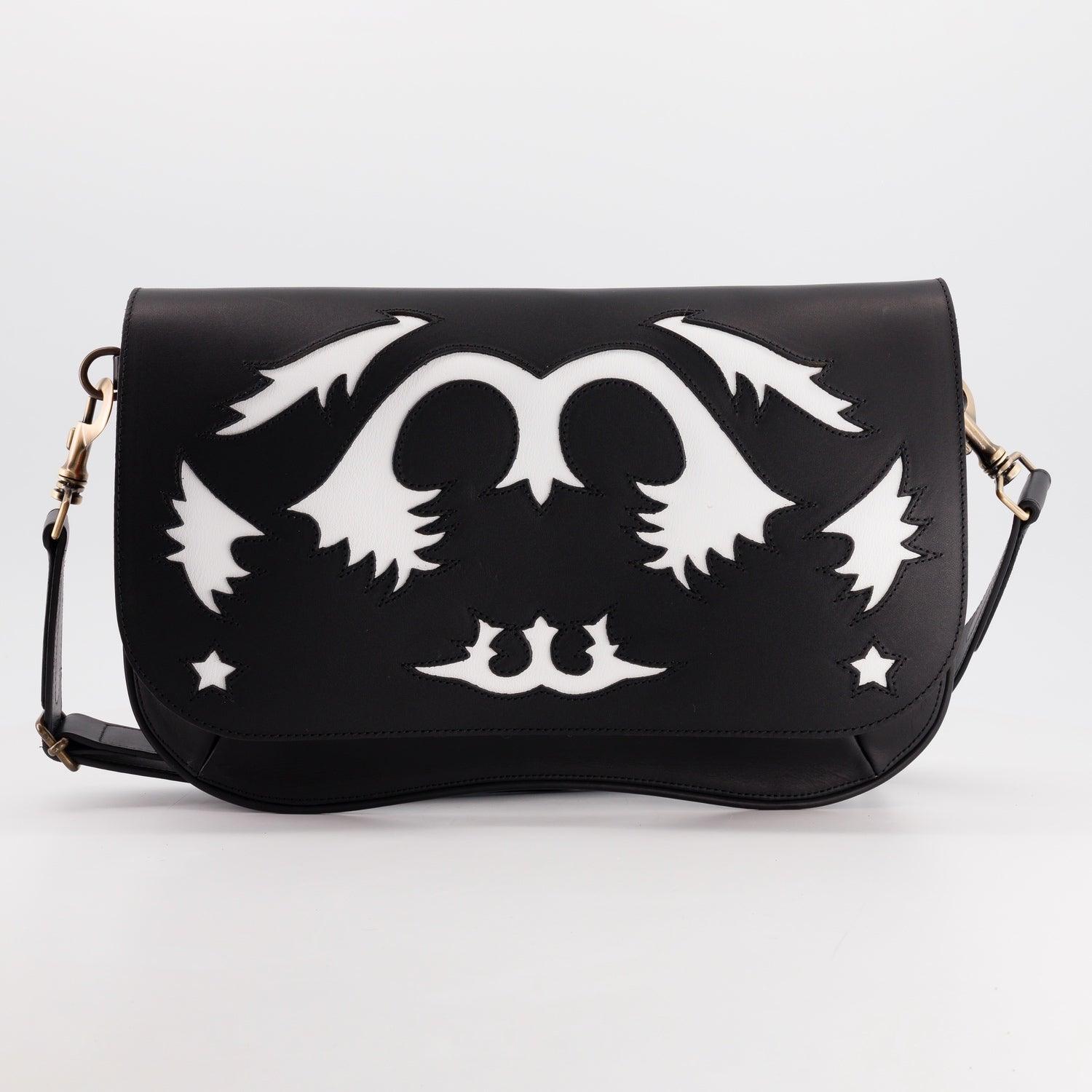 RABAT STAR RANCHO CUIR NOIR/BLANC